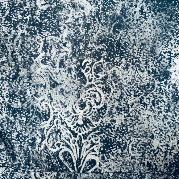 CalvinKlein Jeans Top XL long sleeve V-neck w/extra stitching, gathers@shoulder - Picture 4 of 7